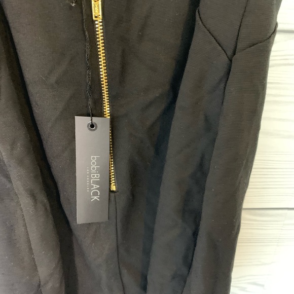 NWT revolve Bobbi black Matte Knit Sweetheart Dress in Black - Picture 4 of 10